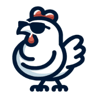 image of chicken with sunglasses